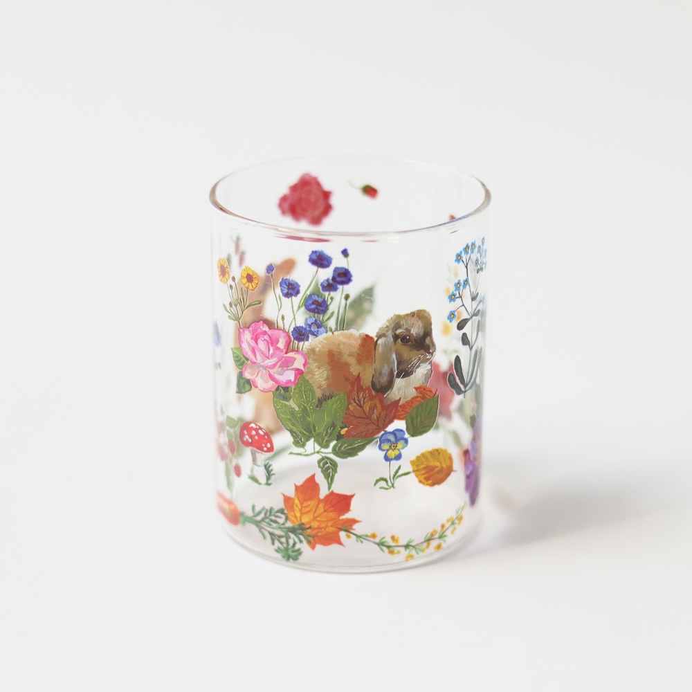 Nathalie Lete Heat resistant Middle glass Rabbits | 8000000works